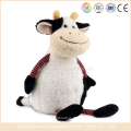 Les jouets d&#39;OEM de YK ICTI manufactrent des jouets animaux mignons Les jouets de laitiers bourrés mignons avec la conception de vache